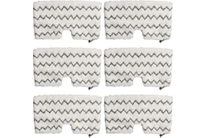 Extolife 6 Pack Steam Mop Pads Replacement for Shark Steam Pocket Mops S3501 S3601 S3972BRN S3550 S3801 S3901 S3601D S3801CO S3901D S3455K S2902 SE450 SE460