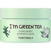 TONYMOLY Green Tea Hydro Burst Morning Mask - Bamboo, Centella Asiatica