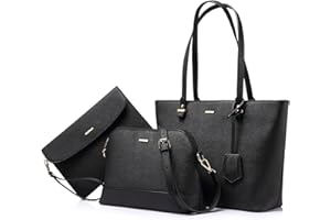 LOVEVOOK Handbags for Women Shoulder Bags Tote Satchel Hobo 3pcs Purse Set