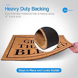 PLUS Haven Coconut Coir Home Entrance Door Mat