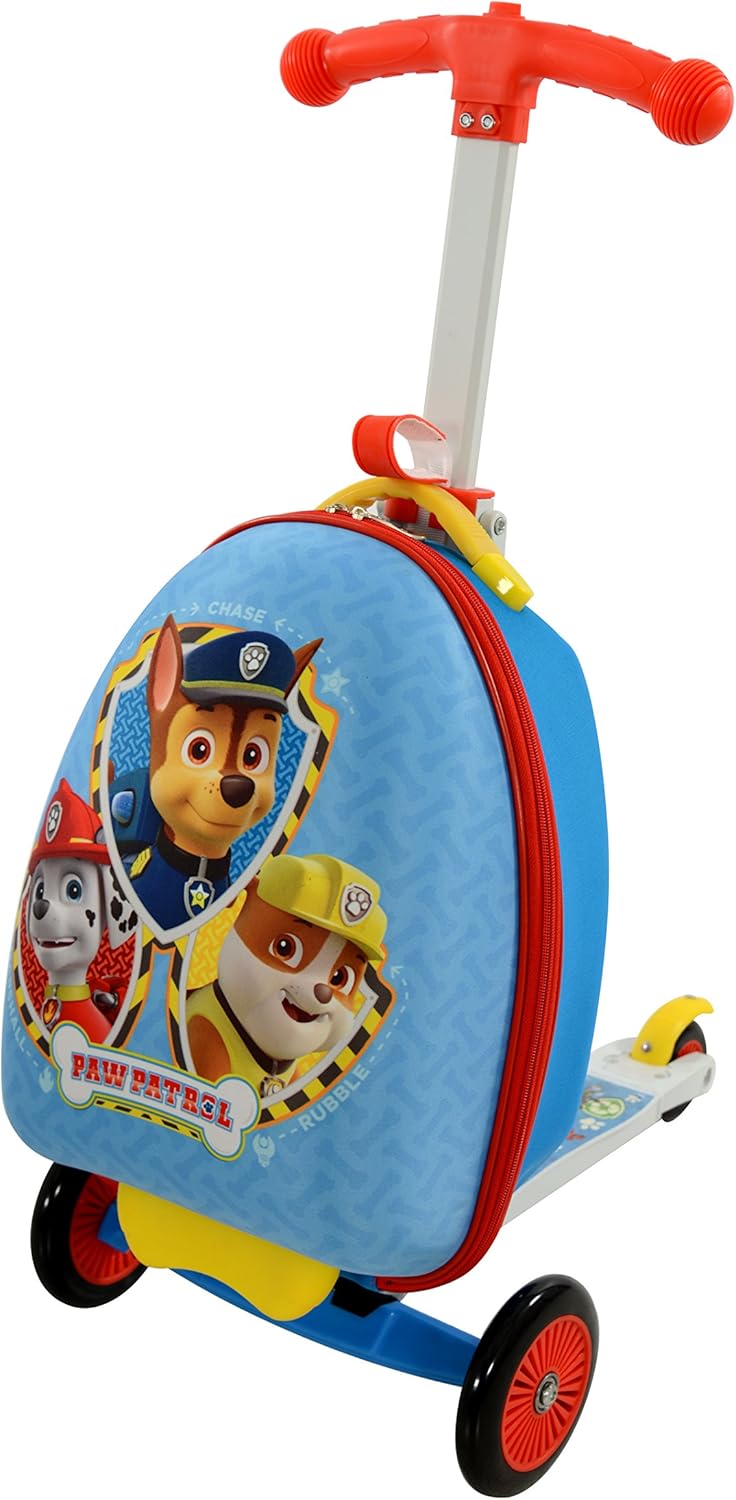 paw patrol scootin suitcase