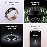 Ultrahuman Ring AIR Rose Gold Size 7 Sleep Tracking No Subscriptions view 7