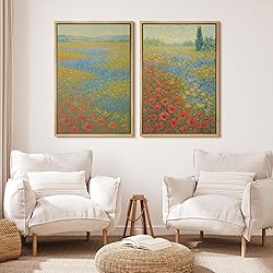 MUDECOR Framed Canvas Print Wall Art Set Colorful