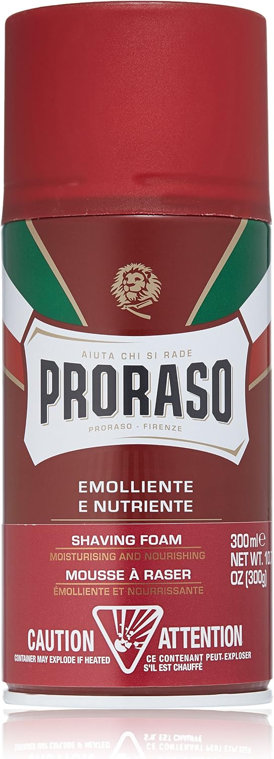 Proraso Red Nourish Shaving Foam, 300 ml, 300 ml (Pack of 1)