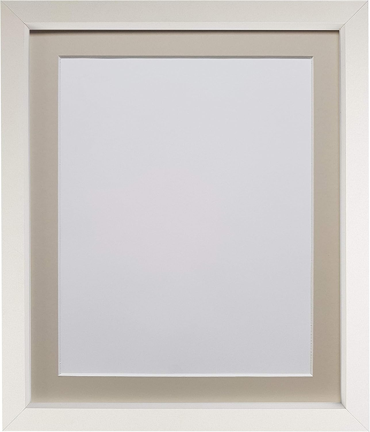 Frames By Post Rio Picture Photo Frame Mdf Wood White With Light Grey Mount X 16 Inch Image Size 16 X 12 Inch Plastic Glass Amazon Co Uk Home Kitchen