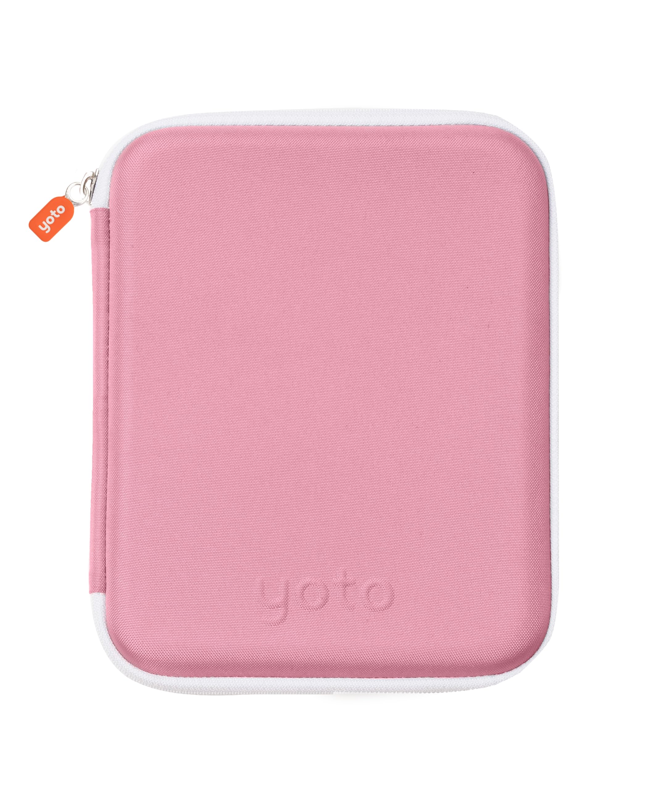 Yoto Card Case in Think Pink – Kids Accessory, Soft Portable Folder with Zipper & 64 Pockets for Player & Mini Audiobook Cards, Card Binder Holder with Sleeves for Travel — image 1