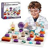 VATOS Science Circuit for Kids, 68PCS Electronics Exploration Kit with 450+ Projects, Rotational Imaging, Sound Recording & Playback, STEM Educational Toy for Boys Girls Ages 6+