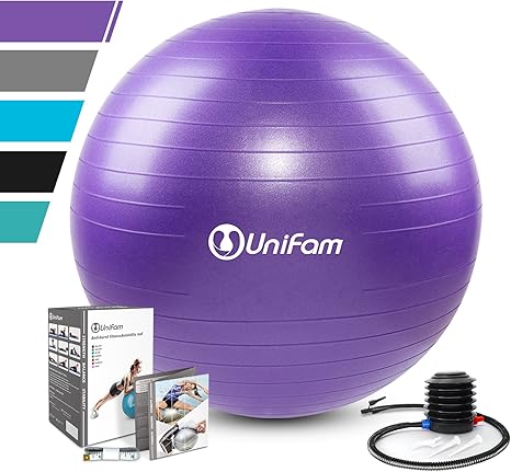 Silla de ejercicio bola de la estabilidad con bomba de mano Uso ...