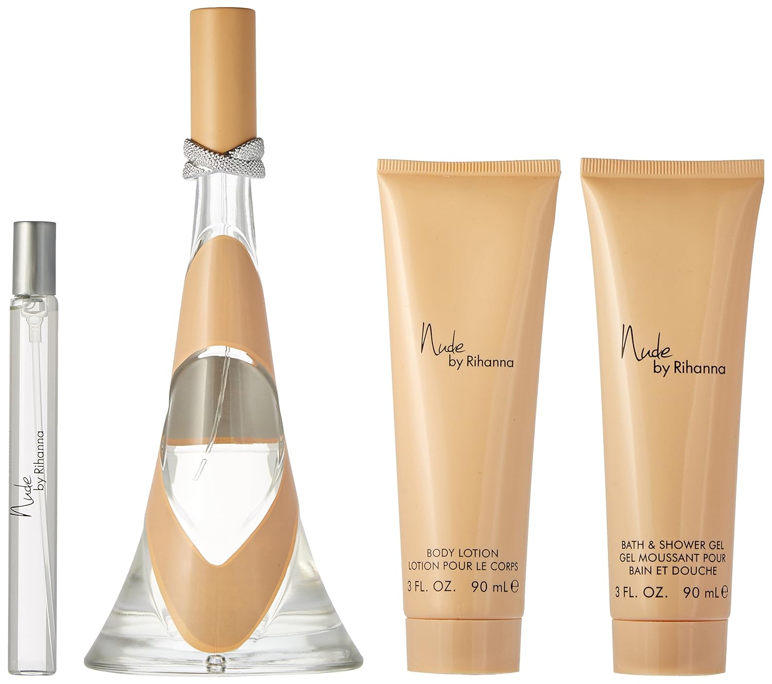 Amazon Com Rihanna 4 Piece Gift Set For Women Nude Fragrance Sets Beauty