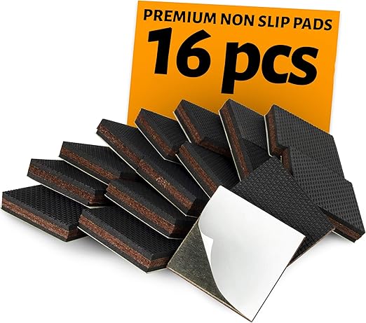 Non Slip Pads 16 Pcs 2 Inch Anti Slip Furniture Pads Rubber Feet