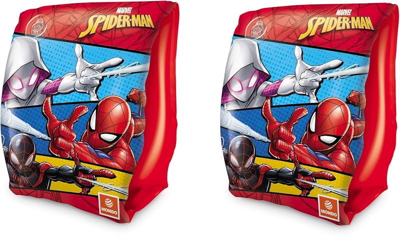 Brinquedos - Braçadeiras SPIDERMAN - Aquecedores de braços para crianças - Material PVC - Adequado para crianças dos 2 aos 6 anos com peso 6-20 kg - 16927