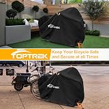toptrek Bike Cover 210D 3 Bikes Outdoor Storage 220x120x110cm Waterproof view 7