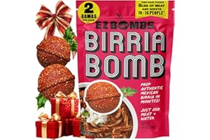 EZ Bombs Birria Bomb Seasoning, Pack of 2 – Authentic Mexican Spice Mix for Tacos, Burritos, Nachos, and Quesadillas – Made with Real Chiles, Herbs, and Spices for Quick and Flavorful Meals