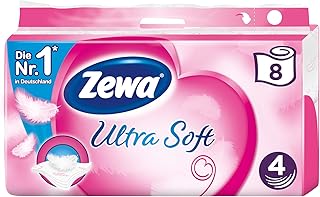 Zewa Ultra Soft Toilettenpapier 4-lagig (8 Rollen x je 150 Blatt)