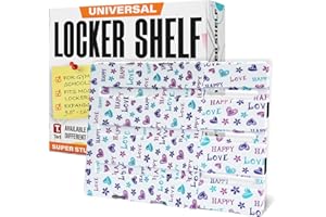 Tarli Universal Expandable Locker Shelves for Schools, Gym and Colleges - Extends Up to 16 inches - Maximize Your Locker Space with Non-Slip, Heavy Duty, USA Designed, Adjustable