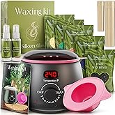 Wax Kit for Hair Removal, Wax Pot for Hair Removal for Face, Body, Leg, Bikini, Brazilian Wax, Waxing Kit for Women & Men (34 Accessories)