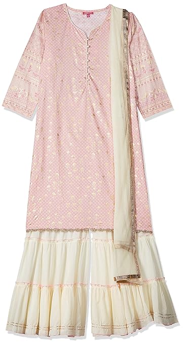 Girls' Regular Fit Salwar Suit Set