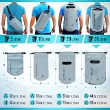 Ultra Dry Adventurer Premium 20L Waterproof Dry Bag with Phone Case Gray view 4