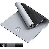 HAPBEAR Large Yoga Mat - 72"x36" Extra Wide Exercise Mat - 1/4" Thick Dual Color PVC | Anti-Slip Surface & High Cushioning - Ideal for Yoga, Pilates & Home Workouts - Bonus Mesh Bag