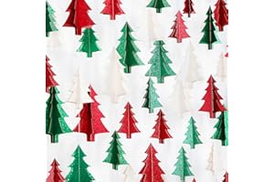 Green-White Red Christmas-Tree Party-Decorations Garland - 25 Ft Hanging Paper Streamers Banner,Birthday Wedding Baby Bridal Shower Bachelorette Decor Ouruola