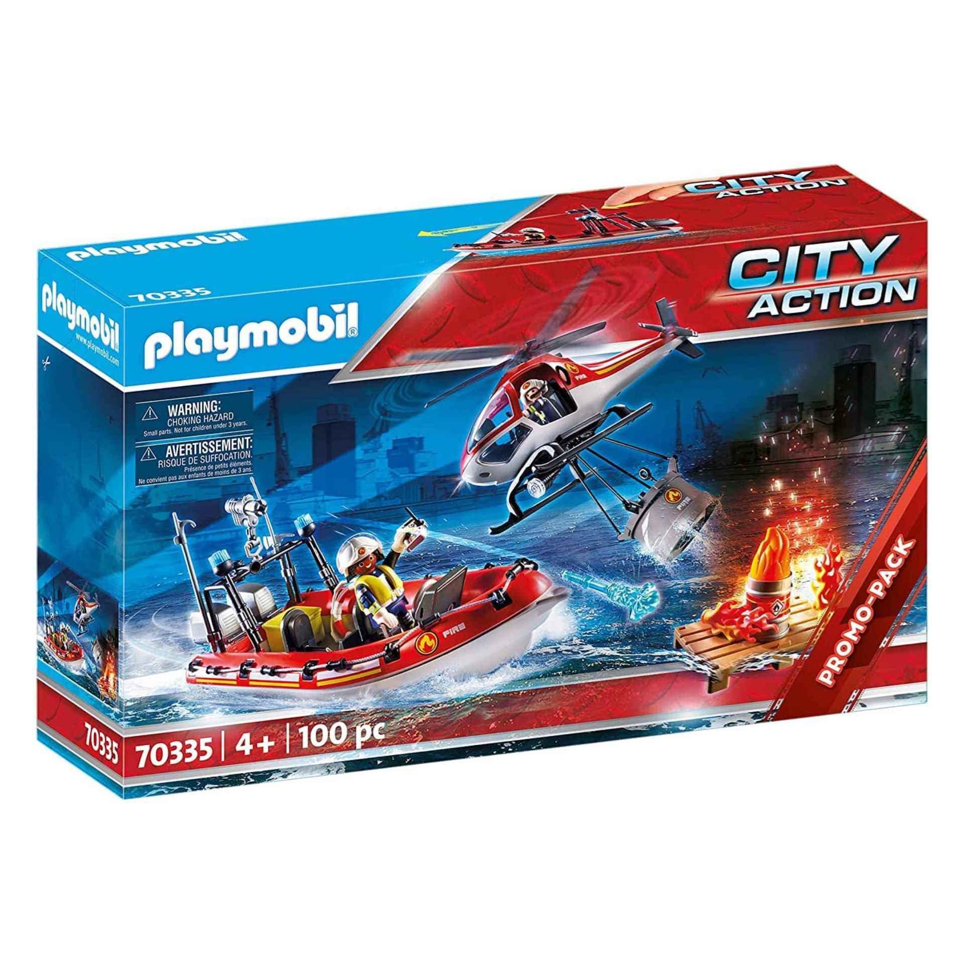 Playmobil 70335 City Action Fire Rescue Mission, for Children Ages 4+, Fun Imaginative Role-Play, PlaySets Suitable for Children Ages 4+