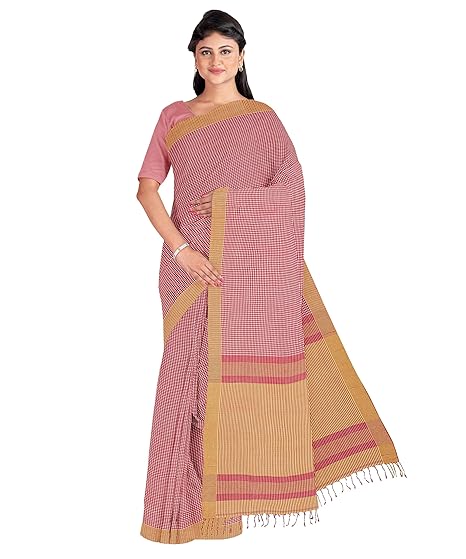 Handwoven Mercerised Cotton Saree