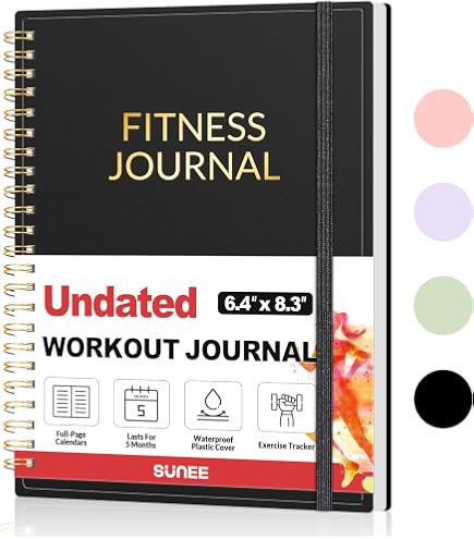 Workout Planner With Meal Tracking And Goals Clever Fox Fitness Journal ...