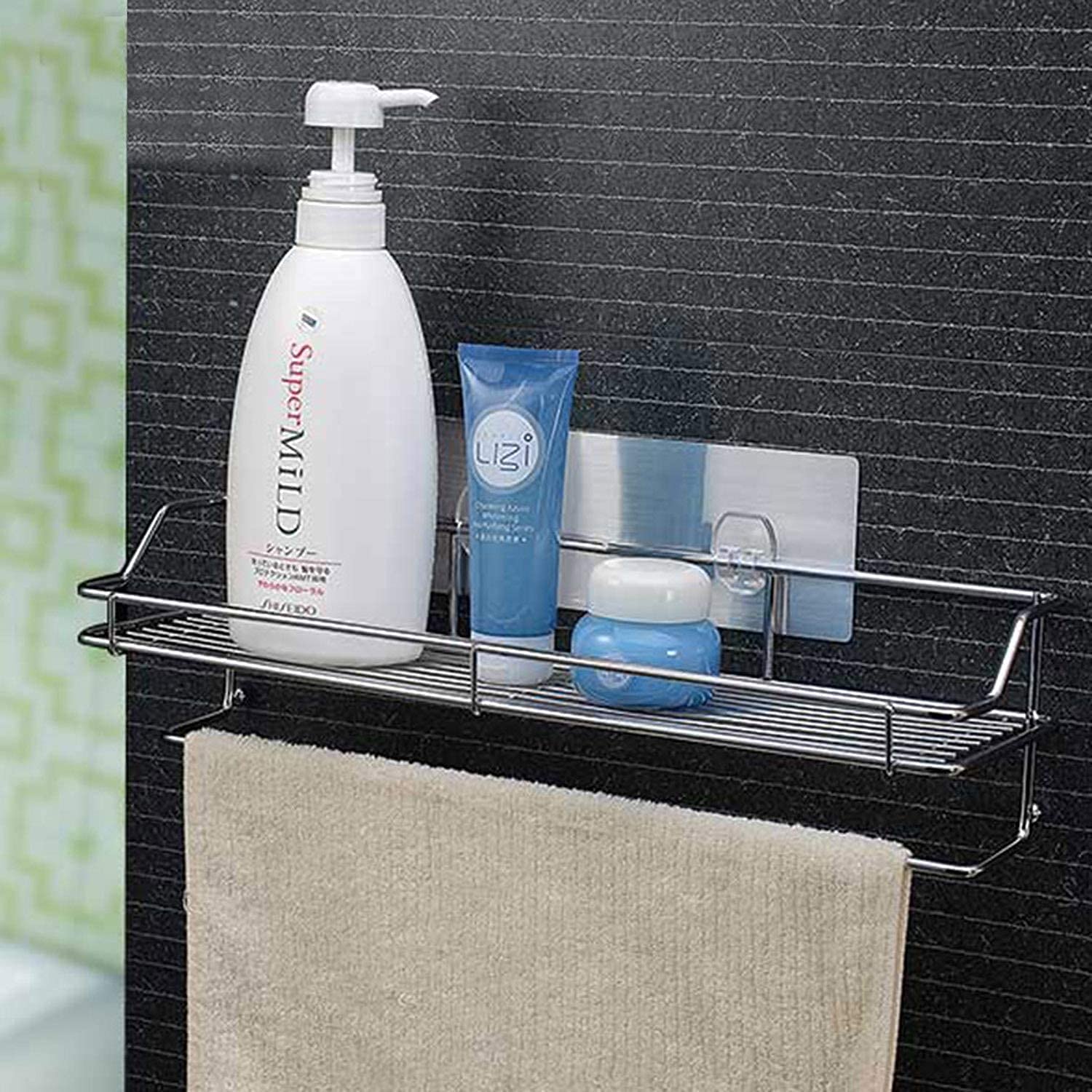 Maahi International Heavy Duty Stainless Steel Bathroom Shelf, Single