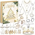 Jewelry Advent Calendar 2025 for Women, Christmas Countdown - 24 Days Holiday Surprises Gifts, Fashion Bracelet Necklace Ring