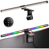 Quntis RGB Pro+ Monitor Light Bar with Remote, 15 Modes Gaming Backlight, 4 Colors & Brightness Dimmable Fronlight, 20" Ra95