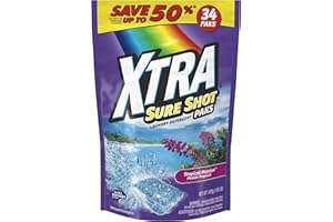 Xtra - 94514-42833 Sure Shot Tropical Passion Laundry Detegent Paks, 34 , 4 Count (Pack of 1)