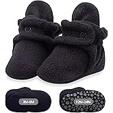 Zutano unisex-baby Cozie Fleece Baby Booties With Grippers