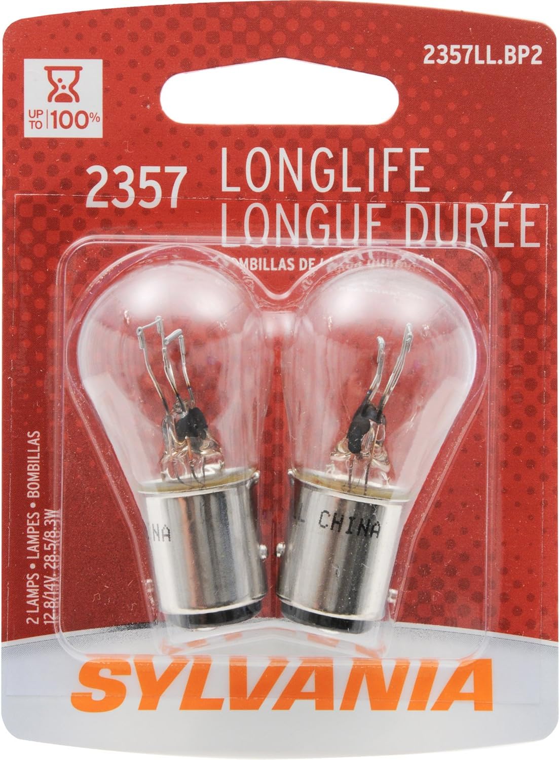 SYLVANIA 2357 Miniature Incandescent Long Life Bulb, (Pack of 2), Headlight Bulbs Amazon Canada