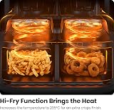Chefman 5.6L Dual Air Fryer Oven with 2 Baskets Sync Finish Hi-Fry 2100W Black view 6