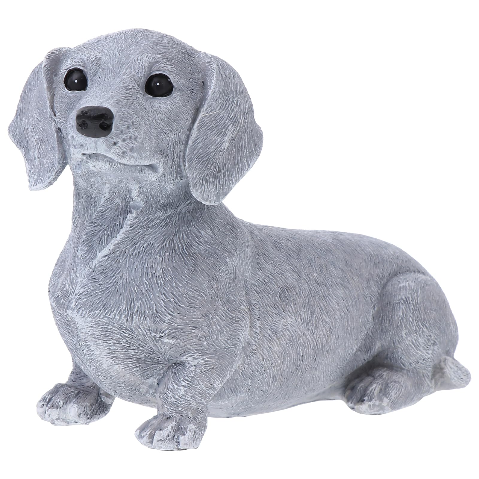 Angoily Standing Dachshund Figure, Sausage Dog Ornament, Resin Puppy Statue Dachshund Puppy, Animal Statue Dachshund Ornaments for Desktop Home Garden Decoration
