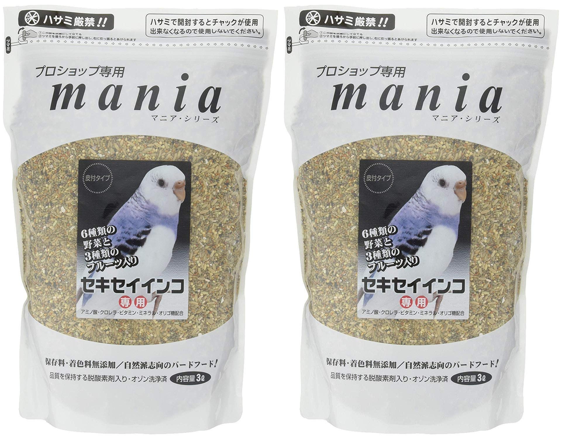 mania(マニア) プロショップ専用 セキセイインコ 3L×2袋商品画像