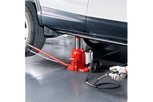 VEVOR Air Hydraulic Bottle Jack, 50 Ton (110231.5 lbs) Capacity, 10.4-16.1 Inch Lifting Range, Pneumatic/Manual Heavy Duty We