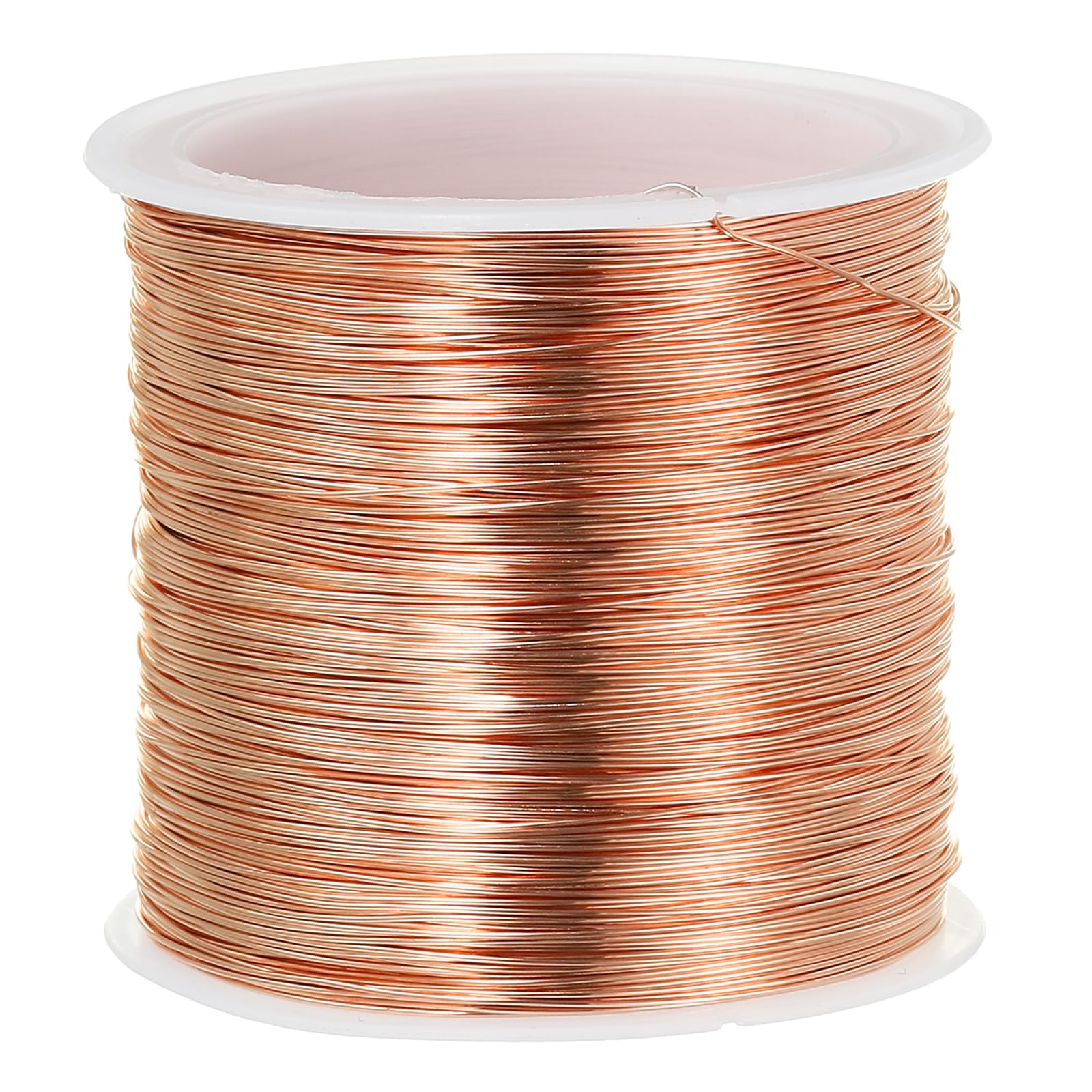 PATIKIL 26 Gauge Jewelry Wire, 328 Feet/100M Pure Copper Jewelry Beading Wire Soft Metal Plant Stem Ties for Craft, Copper Tone (0.016")