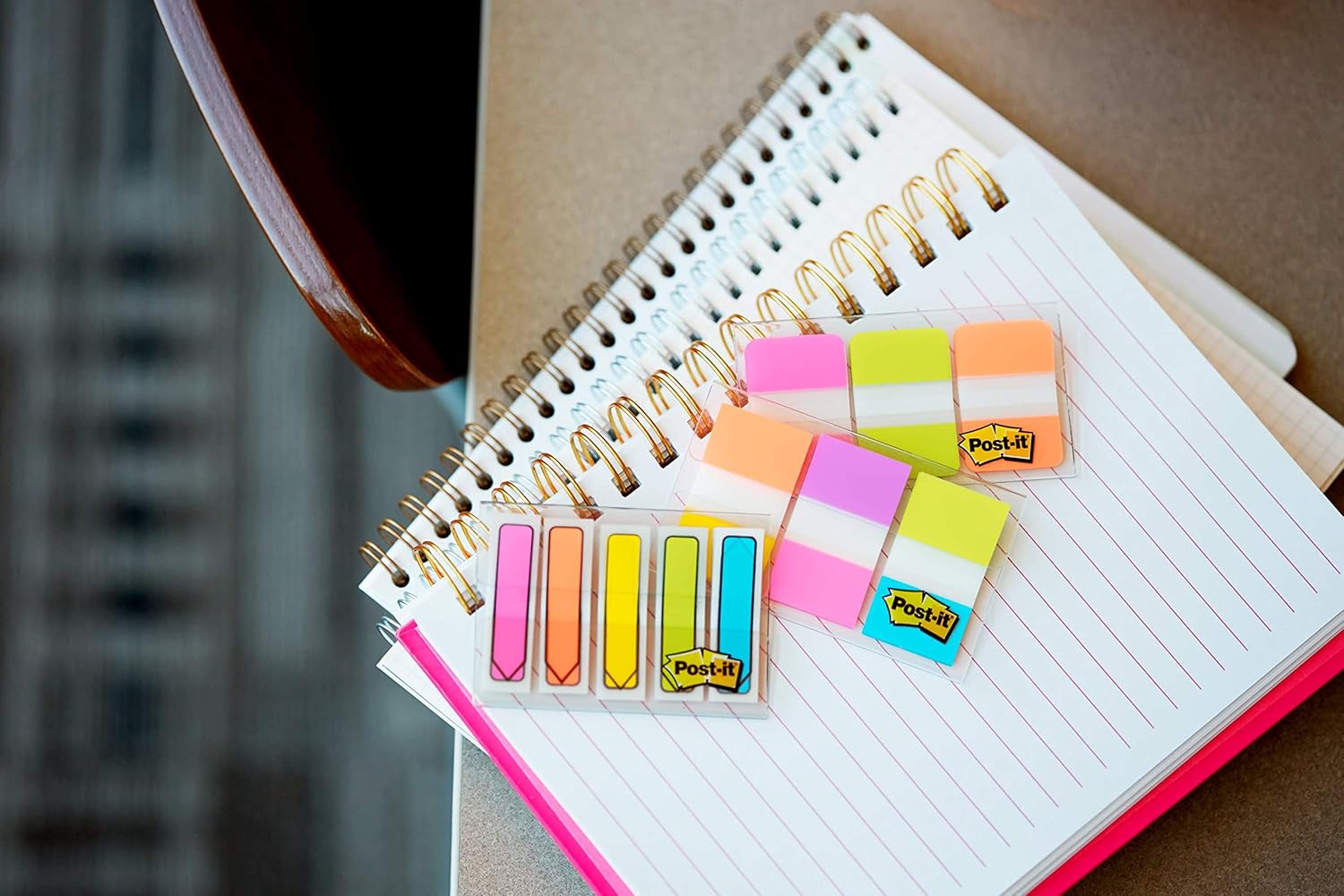 Post-it Standard Page Flags in Dispenser  1in Wide, Purple 100 Flags, 680-PU2: Office Products