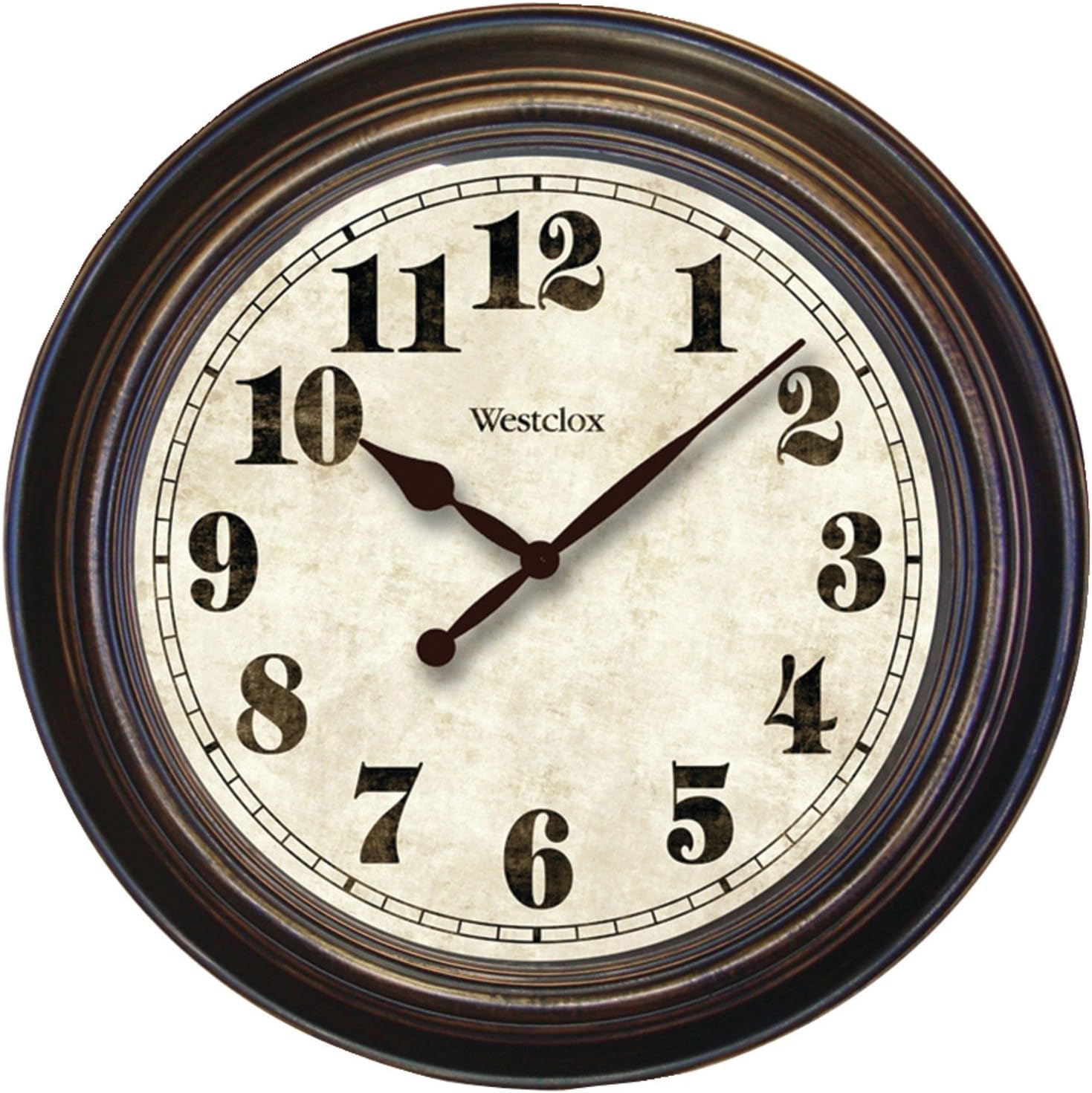 Round Big 24 Inch Wall Clock With Antique Look elegant style.