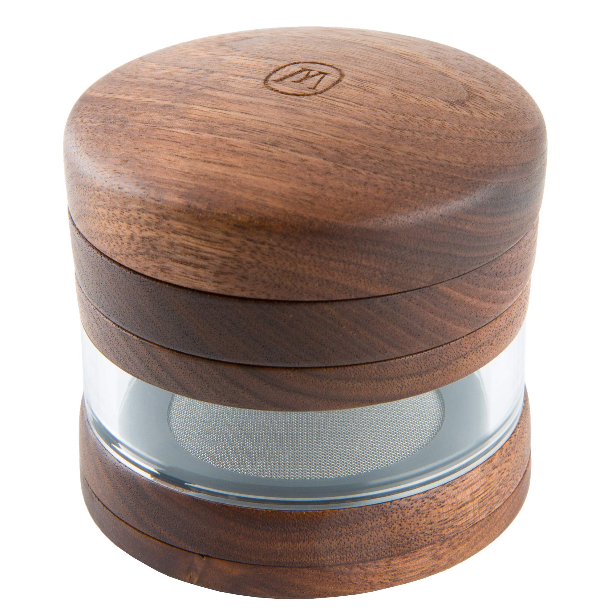 Marley Natural | Wood Grinder - Large - Herb Mill - Wood & Aluminium - Walnut