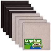Furniture Felt Pads, 8 Pack, Self Adhesive, Cut to Any Size, 2 Colors | Floor protectors for hardwood, tile and laminate floors. Helps reduce scratches and noise on chairs, tables and more.