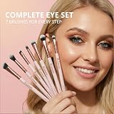 Lamora Eyeshadow Brush Set 7 Vegan Pro Eye Makeup Brushes view 2