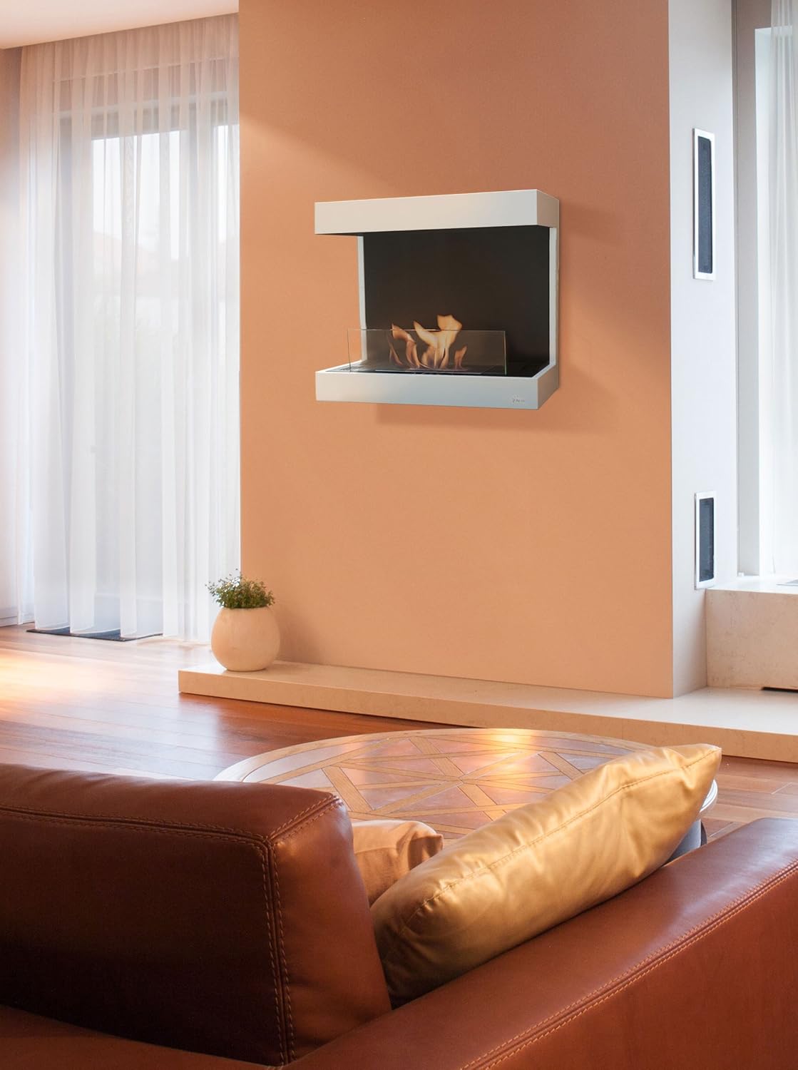 Muebles de salon con chimenea de bioetanol Los mejores muebles de salón.