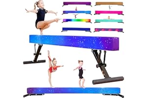 MARFULA Adjustable Balance Beam 8 ft Gymnastic Beam Adjustable Height for Kids and Teenage of All Gymnastic Levels, Gymnastic Training Beam Gymnastic Equipment for Athlete Home and Gym Club Use