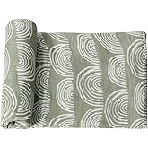 Hollyoo Muslin Swaddle Blanket, 100% Viscose Made from Bamboo Muslin Swaddle Blankets for Boys and Girls, Baby Receiving Swaddles, Unisex Receiving Blanket Newborn Gifts (Rainbow)
