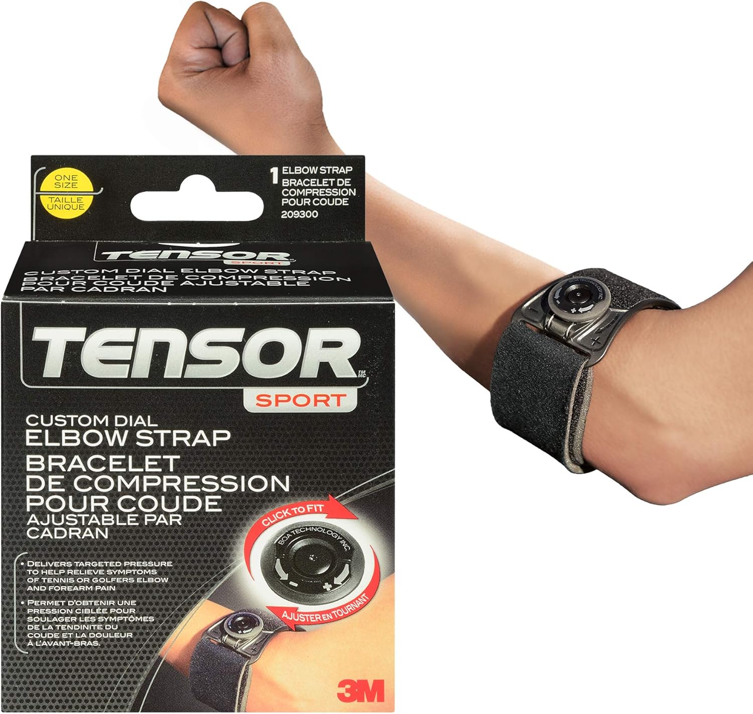 Tensor Tennis Elbow Brace, One Size Amazon.ca Health & Personal Care