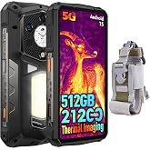 Ulefone Armor 29 Pro Thermal, 5G AI Rugged Phone, 32GB+512GB/2TB, MTK Dimensity 7400, 6.67" AMLOED Dual Screen, 64MP+50MP+50MP Real Camera, 21200mAh/120W, 1000LM LED Light, Widevine L1, Android 15