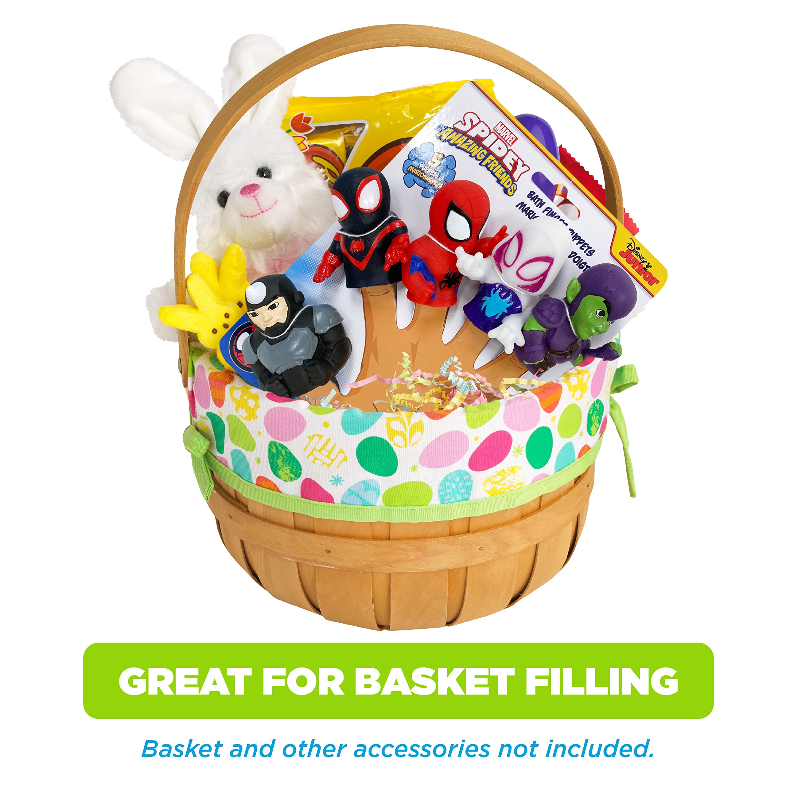 Spidey & His Amazing Friends 10 Piece Finger Puppet Set - Party Favors, Educational, Bath, Floating Pool, Beach Toys, Playtime