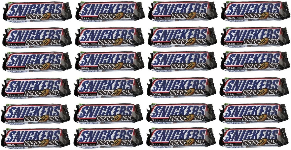 LIMITED SUPPLY Snickers Rockin'nut Road Delicious Rocky Road Flavor - Box of 24- 1.76 Oz